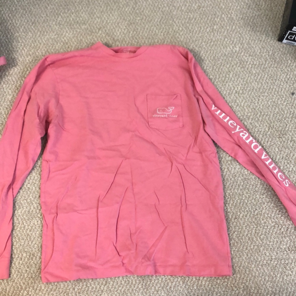 Pink Vineyard Vines Long Sleeve T-shirt